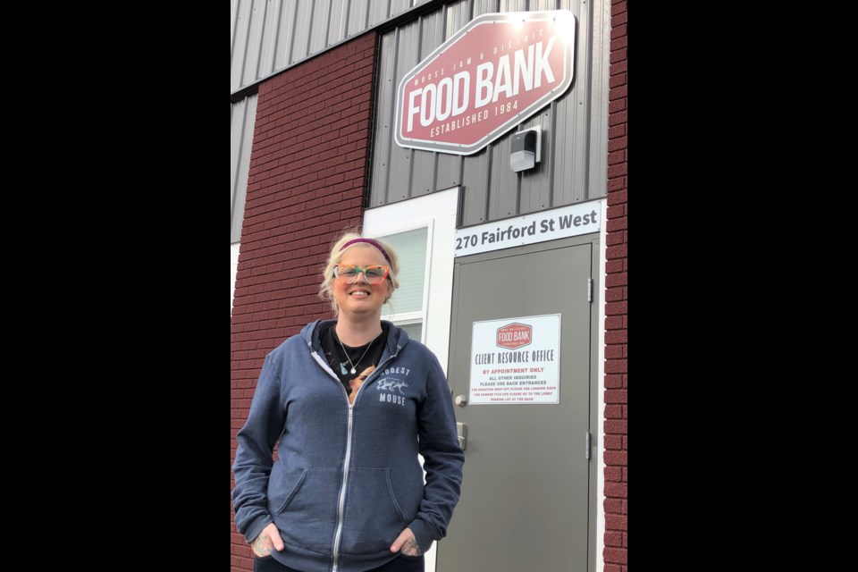 Cheantelle Fisher is the new client resource representative for the food bank. She is leading a new program that helps remove societal barriers that clients might face. Photo by Jason G. Antonio 