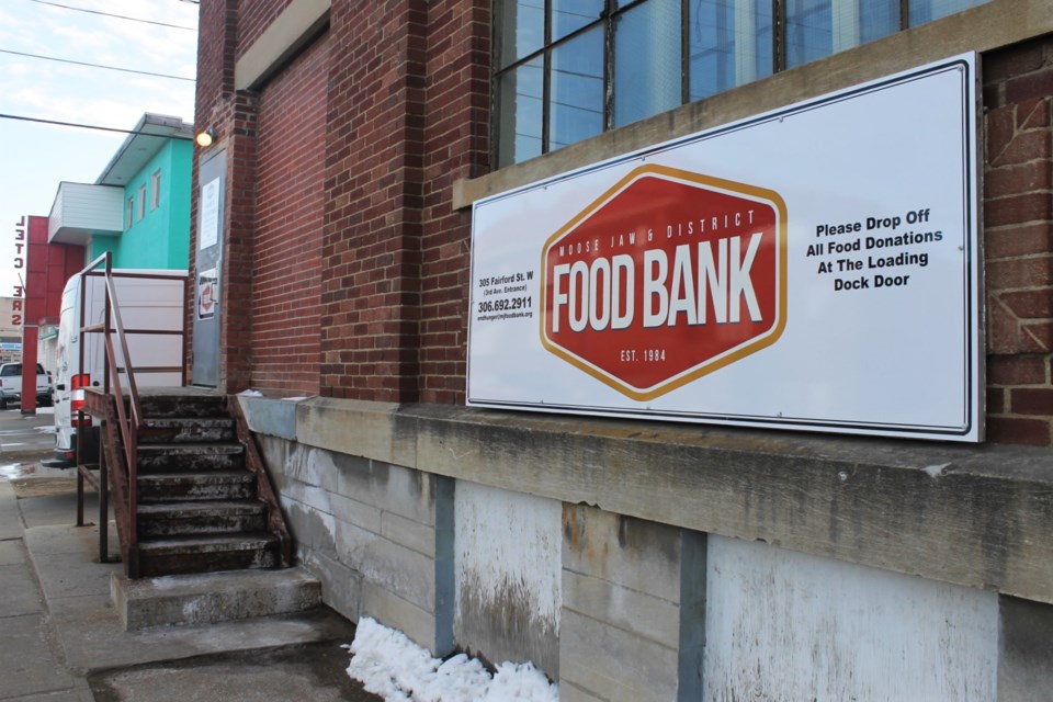 food bank stairs