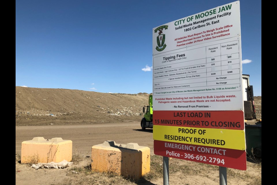 The Moose Jaw landfill is located across Highway 1 at 1802 Caribou Street East. Photo by Jason G. Antonio 