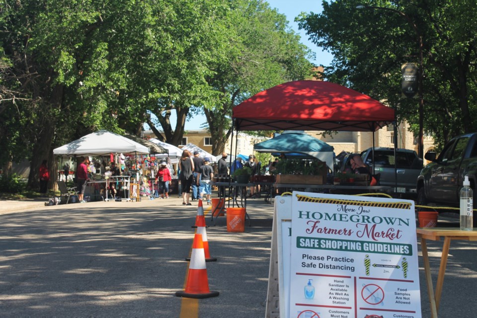 The Homegrown Farmer’s Market on Langdon Crescent is in full swing this year.