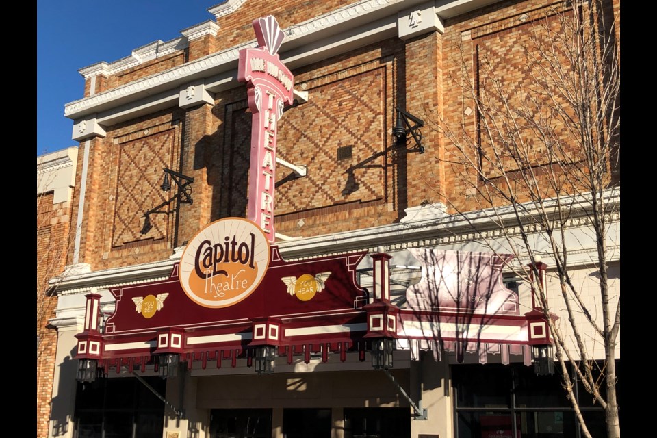 The Moose Jaw Cultural Centre has a new marquee that gives it a historic retro look (Photo by Jason G. Antonio)