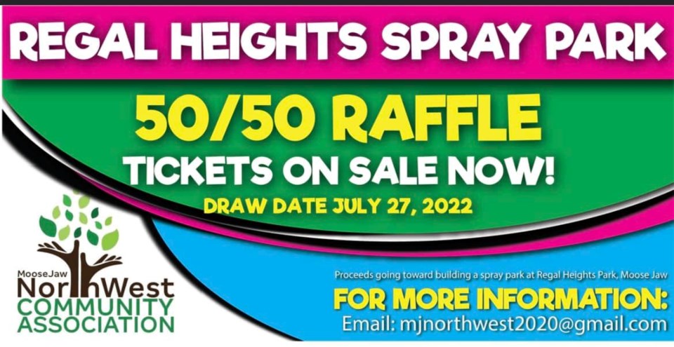 NWCA Regal Heights Spray Park 2022 raffle banner
