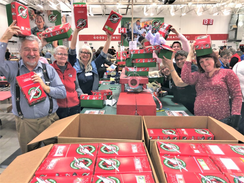 operation christmas child Moose Jaw group