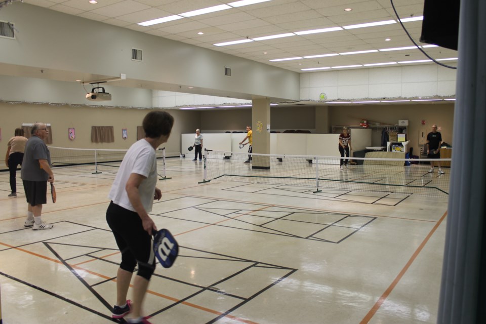 Pickleball players compete at the Timothy Eaton's Centre. File photo 