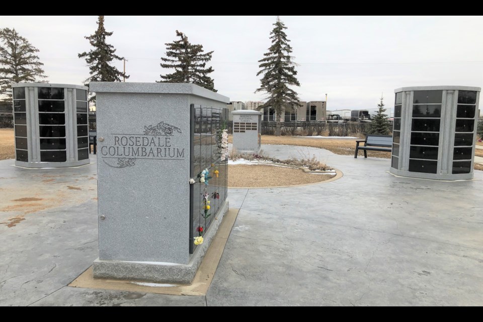 The Rosedale Cemetery offers four columbaria in which urns with cremated ashes can be stored. Photo by Jason G. Antonio