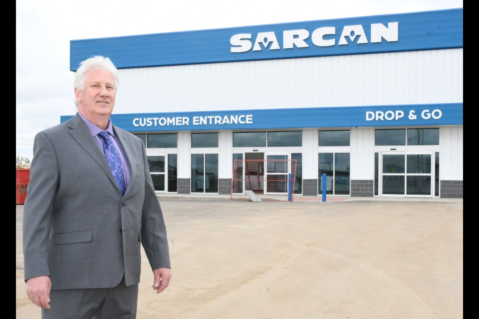 Carman Boss, supervisor of the SARCAN depot, is excited for the opening of the new location on Highland Road. Photo by Jason G. Antonio
