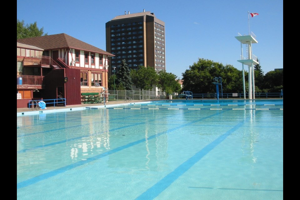 The Phyllis Dewar outdoor swimming pool. File photo