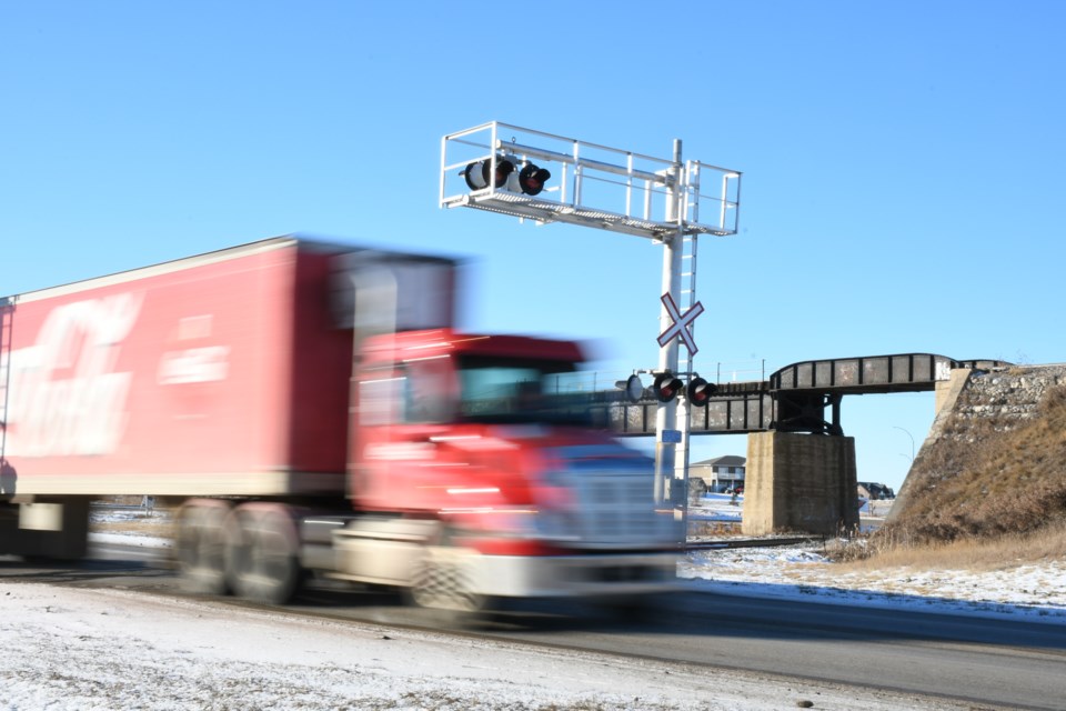 Thatcher train crossing