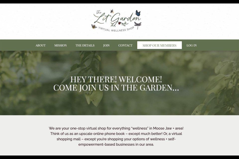 The first thing you’ll see when clicking on www.thelitgarden.ca.