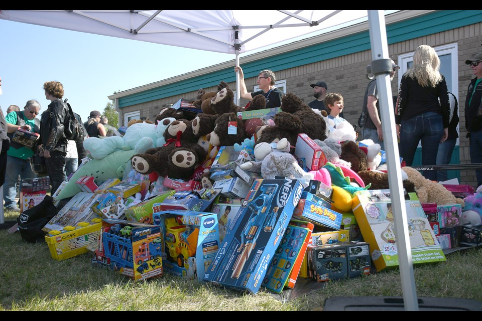 The Salvation Army Toy Run once again brought in a mountain of toys for those in need at Christmas time.