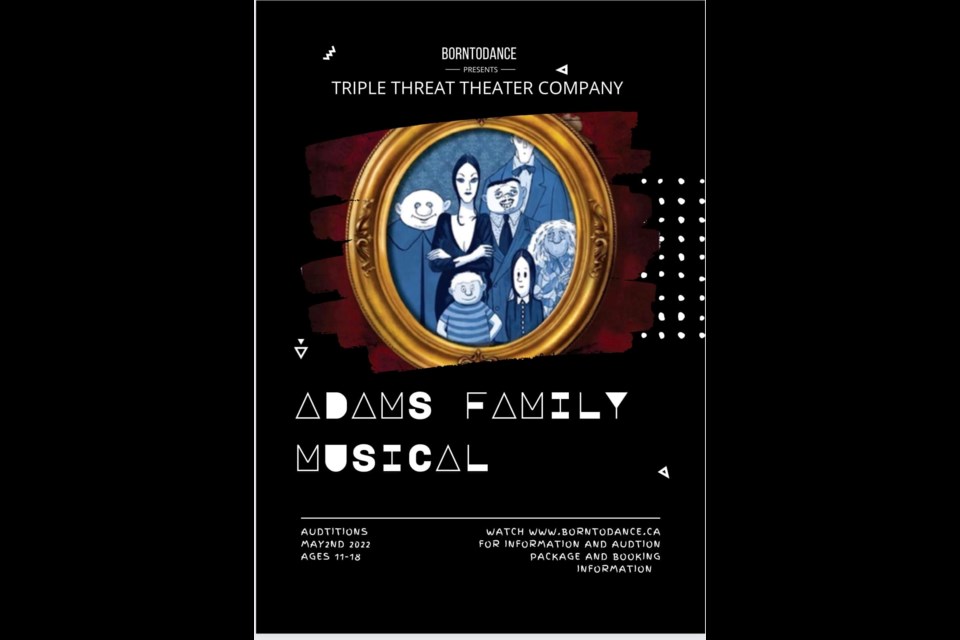 Born2Dance has launched the Triple Threat Theatre Company, which plans to put on a musical in June about The Addams Family. Photo courtesy Born2Dance