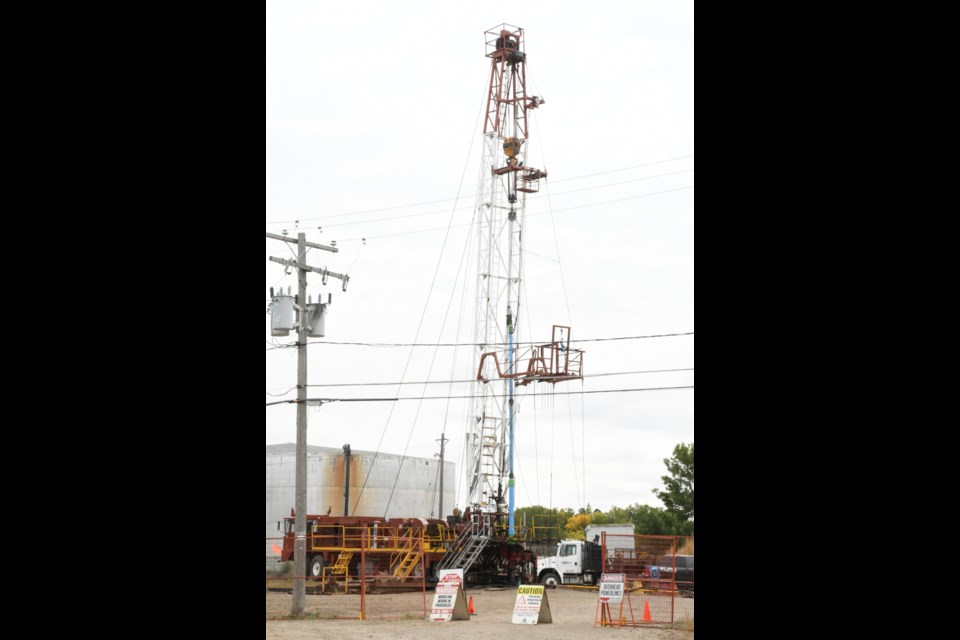 A service rig from Swift Current will help determine whether the mineral wells that supply the Temple Gardens Mineral Spa are still usable. Photo by Jason G. Antonio 