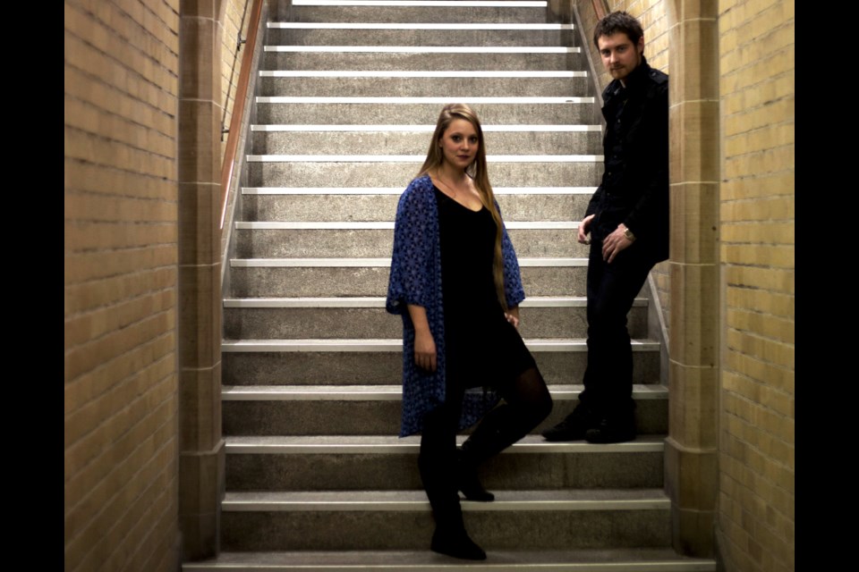 A New Ground — composed of Claryssa Webb and Ryan Dugal — bring its Celtic folk music to Bobby's Place from July 5 and 6. Photo contributed