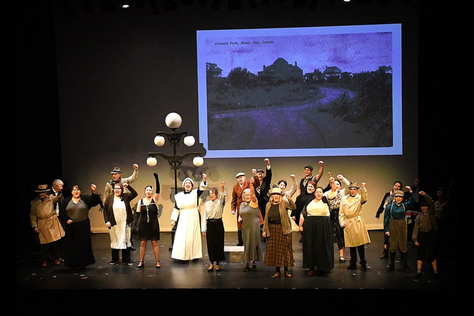 A scene from the Community Players' recent performance of "Notoriously Moose Jaw." Photo by Randy Palmer