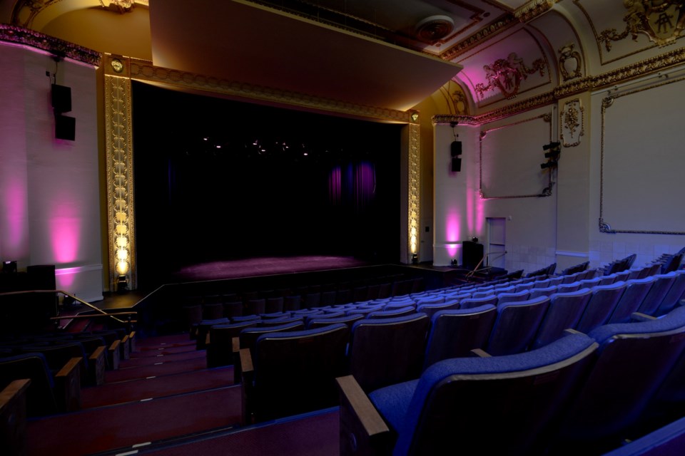 The stage at the Mae Wilson Theatre 