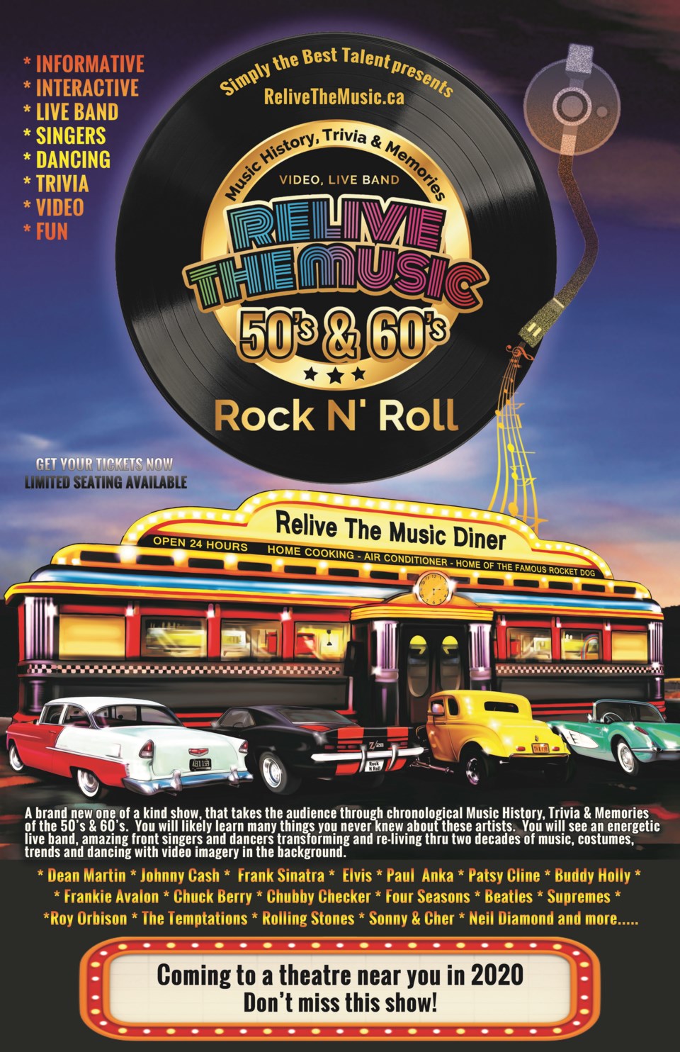Relive the Music 50s and 60s Rock n Roll show
