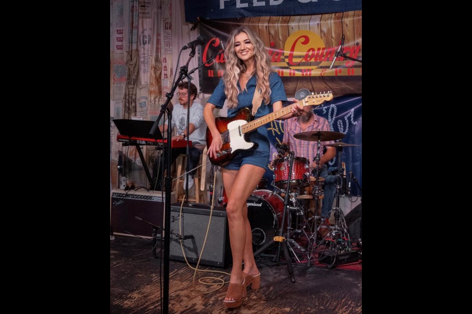 Sarah Darling on stage
