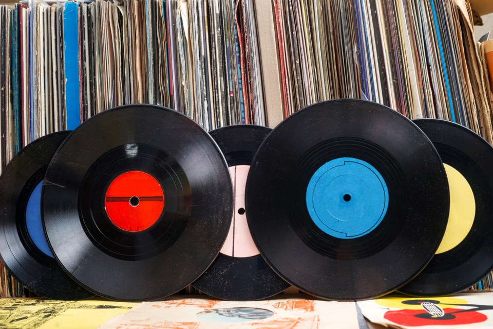 stock image of records