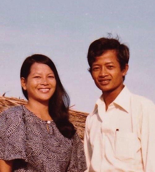 Kimly and Chi - Thailand 1984, working for UNHCR