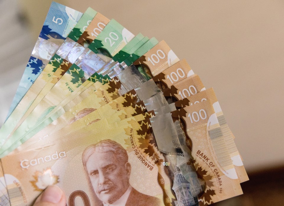 canadian money fanned out shutterstock