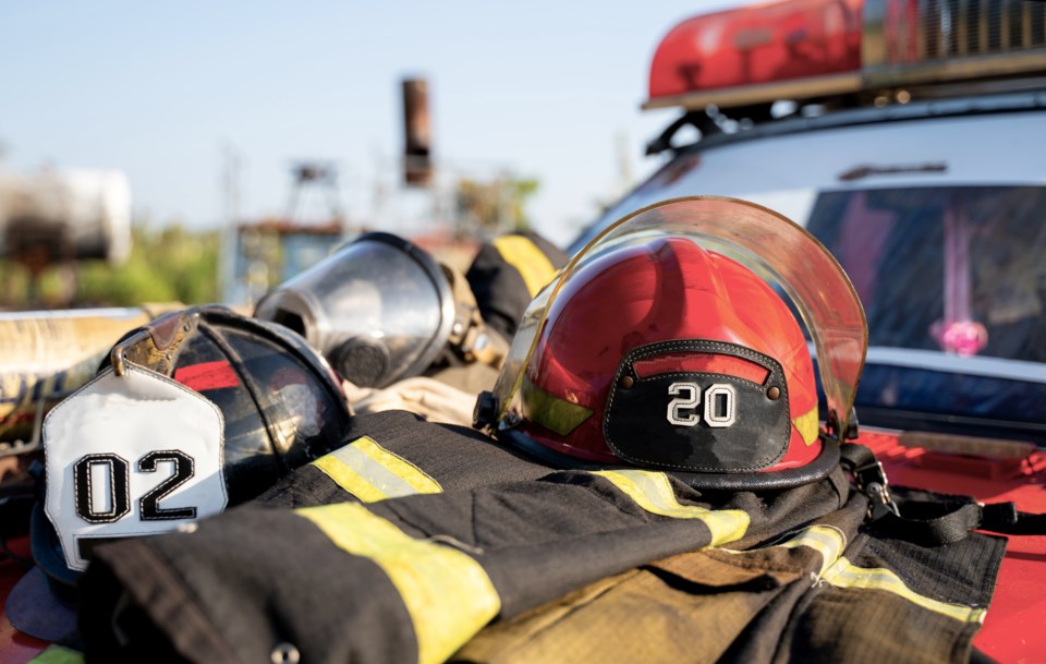 firefighting gear on hood (seksan Mongkhonkhamsao - Moment - Getty Images)