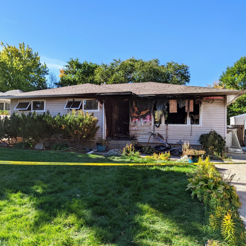 Home on King Crescent was heavily damaged by fire evening of Sept. 25