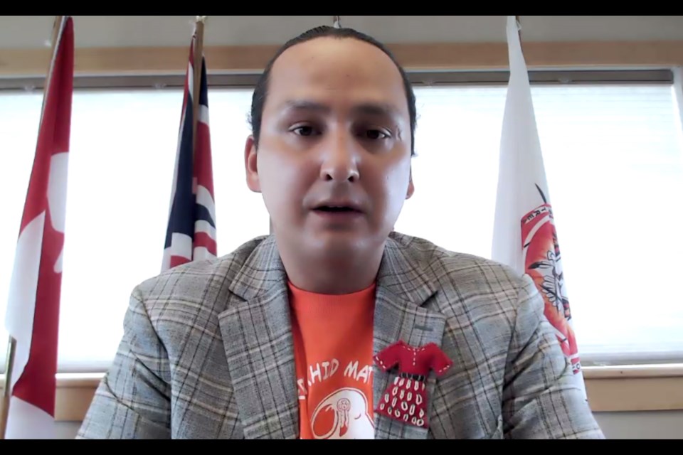 During the recent press conference, Chief Cadmus Delorme of Cowessess First Nation asked the Canadian public to continue to support Indigenous people as more details about residential school sites are explored and exposed in the future. 