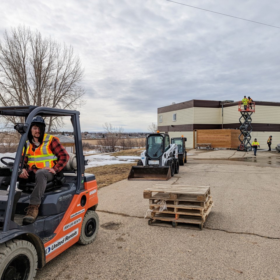 Students on the course learn how to safely operate powered mobile equipment, including safety zones and fall protection