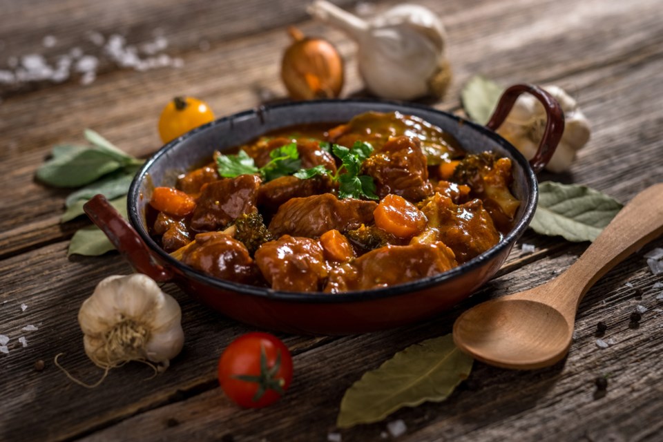 meat stew stock image