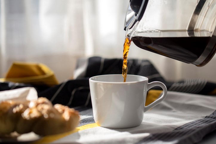 pouring morning coffee getty images