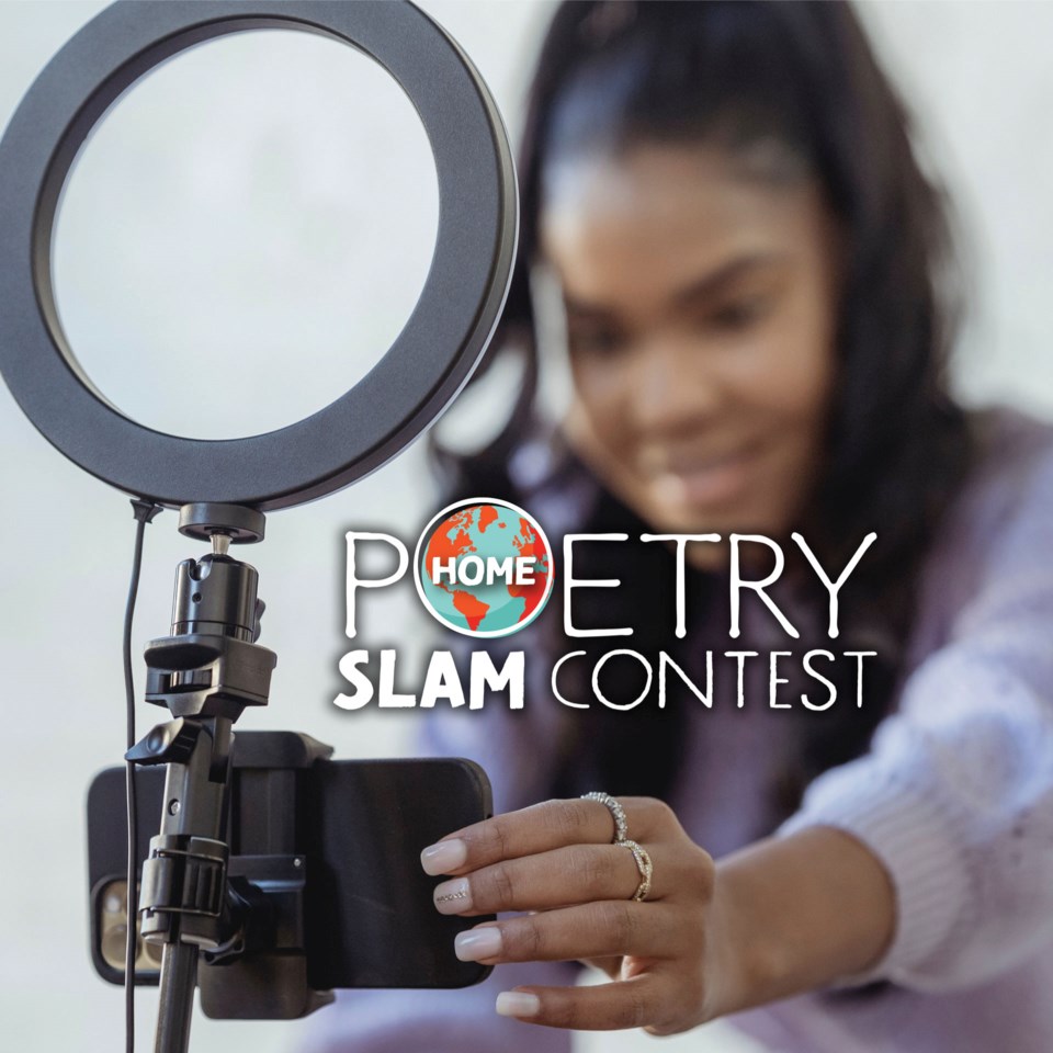 Home exhibit poetry slam contest poster (from Facebook)
