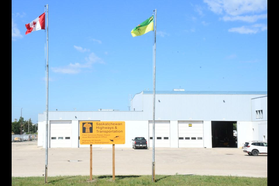 The Ministry of Highways' Moose Jaw repair depot is on Highway 2. Photo by Jason G. Antonio 