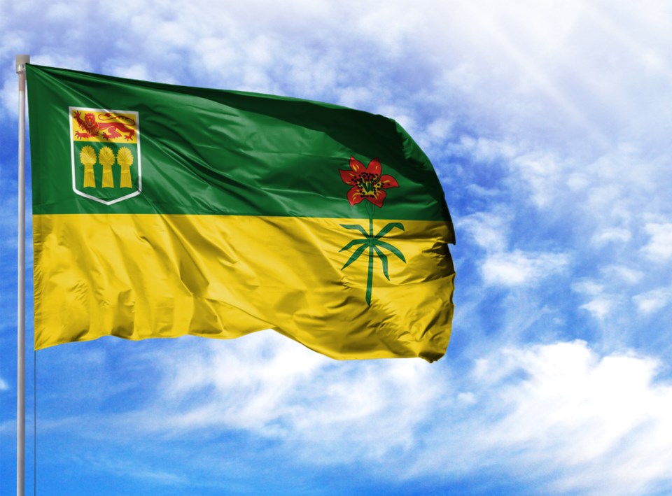 saskatchewan flag stock