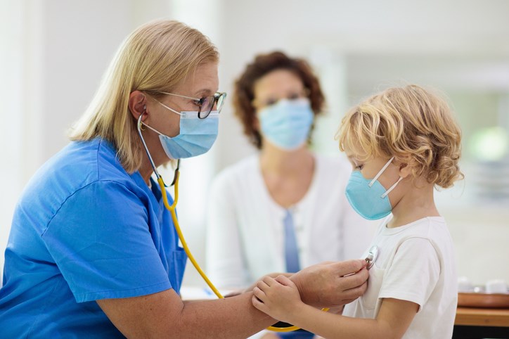 doctor examining child pandemic getty images