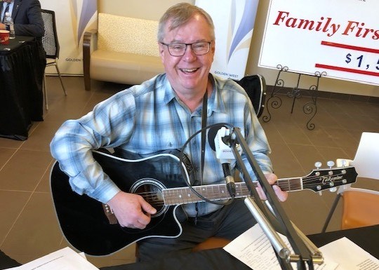 Dr. Volker Rininsland, one of the 2025 Healthcare Philanthropy Award recipients, attends a previous Family First Radiothon event in support of the Moose Jaw Health Foundation.