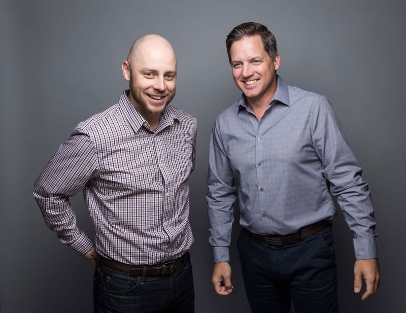 Rylan McKinley and Jason Finucan are the co-founders of StigmaZero, a website that provides training to workplaces to help eliminate the stigma around mental illness. Photo from StigmaZero website