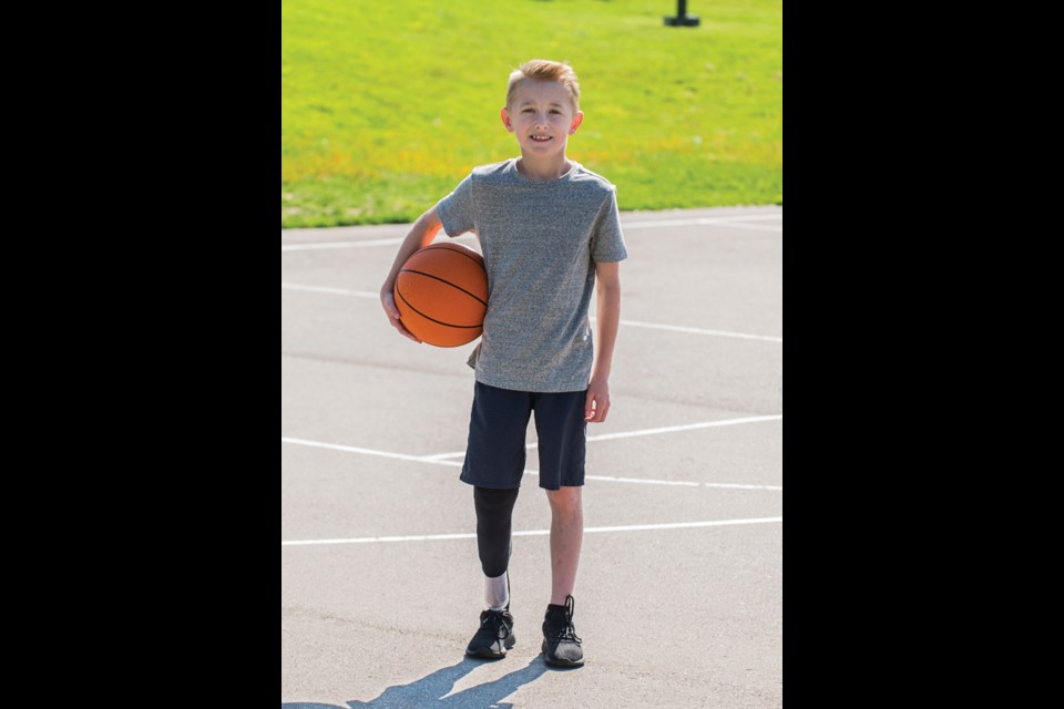 Cooper Tidmarsh is a member of The War Amps Child Amputee Program. His story is included in the organization's key tag mailing program this year. Photo submitted