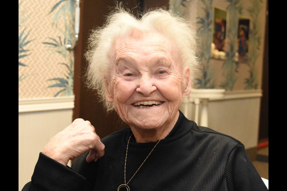 Margaret Alm, 96, served in the Royal Air Force’s Women’s Auxiliary Air Force during the Second World War. She now lives at Chez Nous care home. Photo by Jason G. Antonio