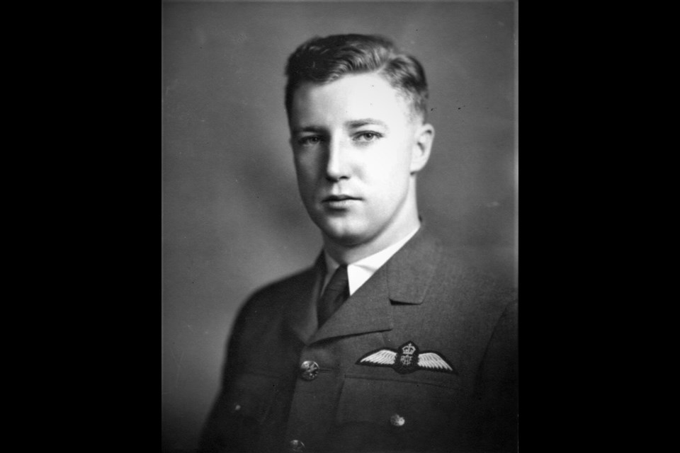 Squadron Leader Christopher (Kit) Bushell poses for a picture in his Royal Canadian Air Force uniform. Photo courtesy Fort Qu'Appelle Museum and archives