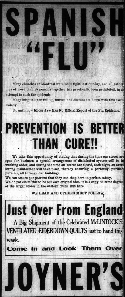 191819 Spanish Flu Variants COVID19 Variants High Inflation