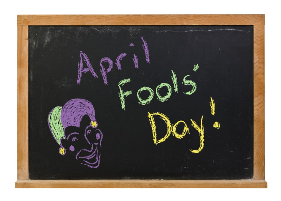 april fools day stock