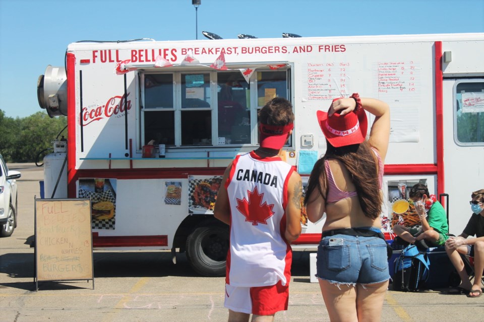  Full Bellies Breakfast, Burgers, and Fries was a huge hit at the car show.