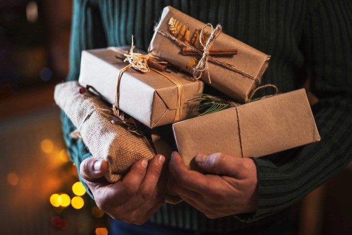 christmas presents in boxes getty images