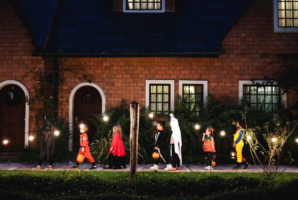 trick or treating street shutterstock