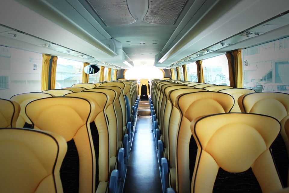 bus seats stock