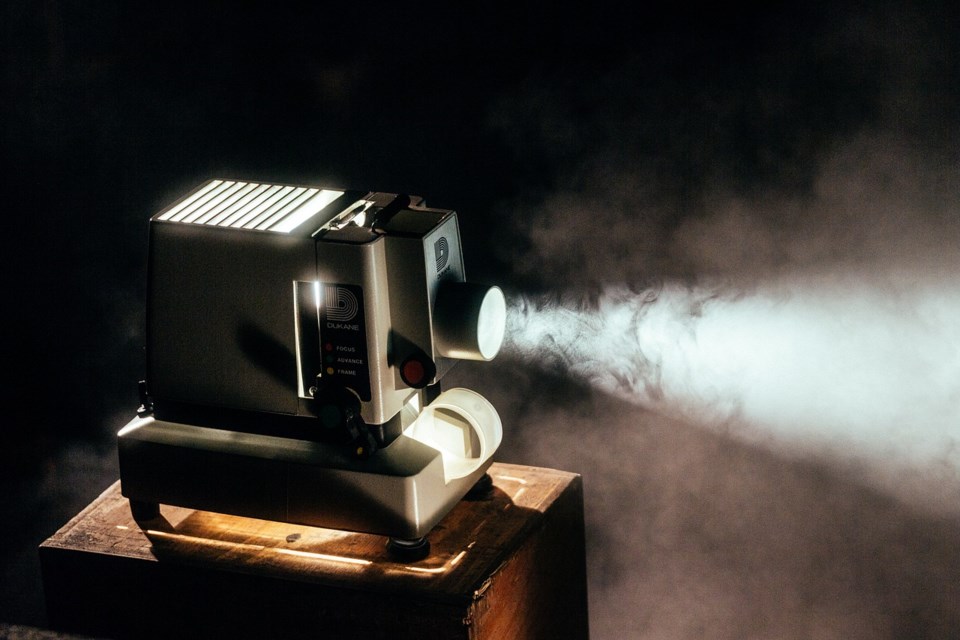 slide show projector dark