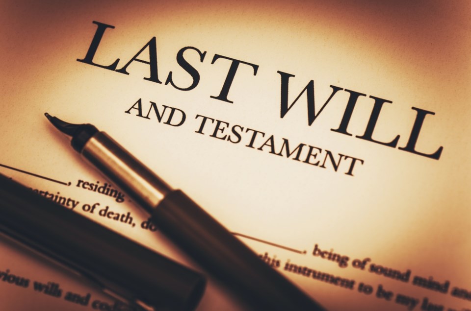 last will and testament stock