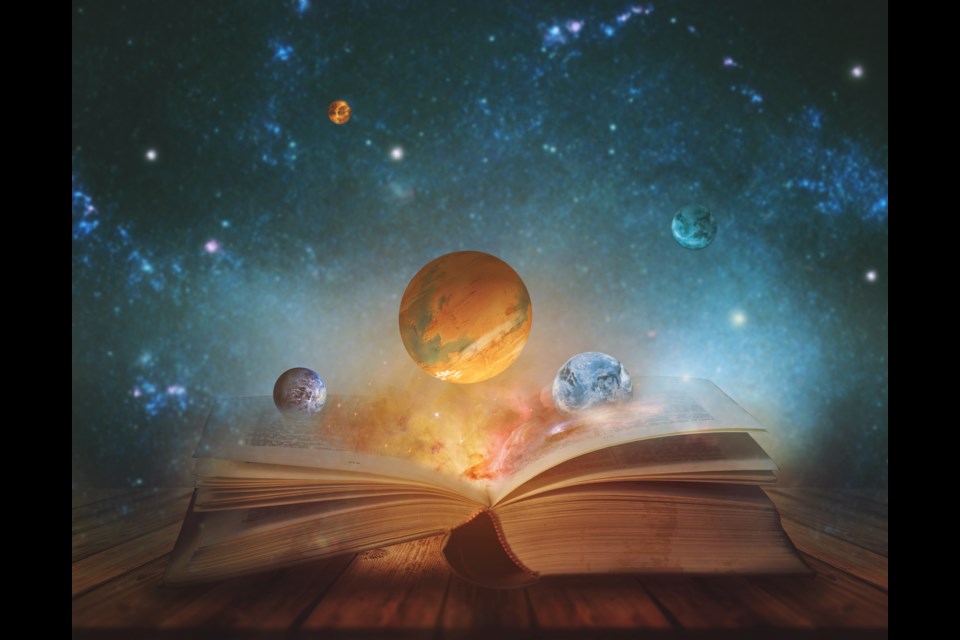 Book of the universe illustration