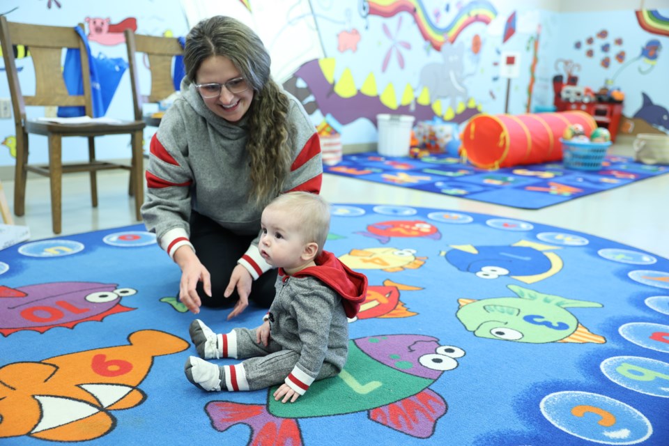 Brittany Kirkup with her son Waylon