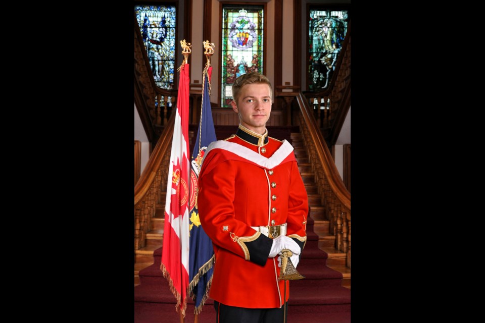Officer Cadet David Francesco Cozzi on his graduation from the Royal Military College of Canada on Friday, May 19th, 2023